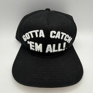 Pokemon Gotta Catch 'Em All! Black Hat Pikachu Under Brim Snapback